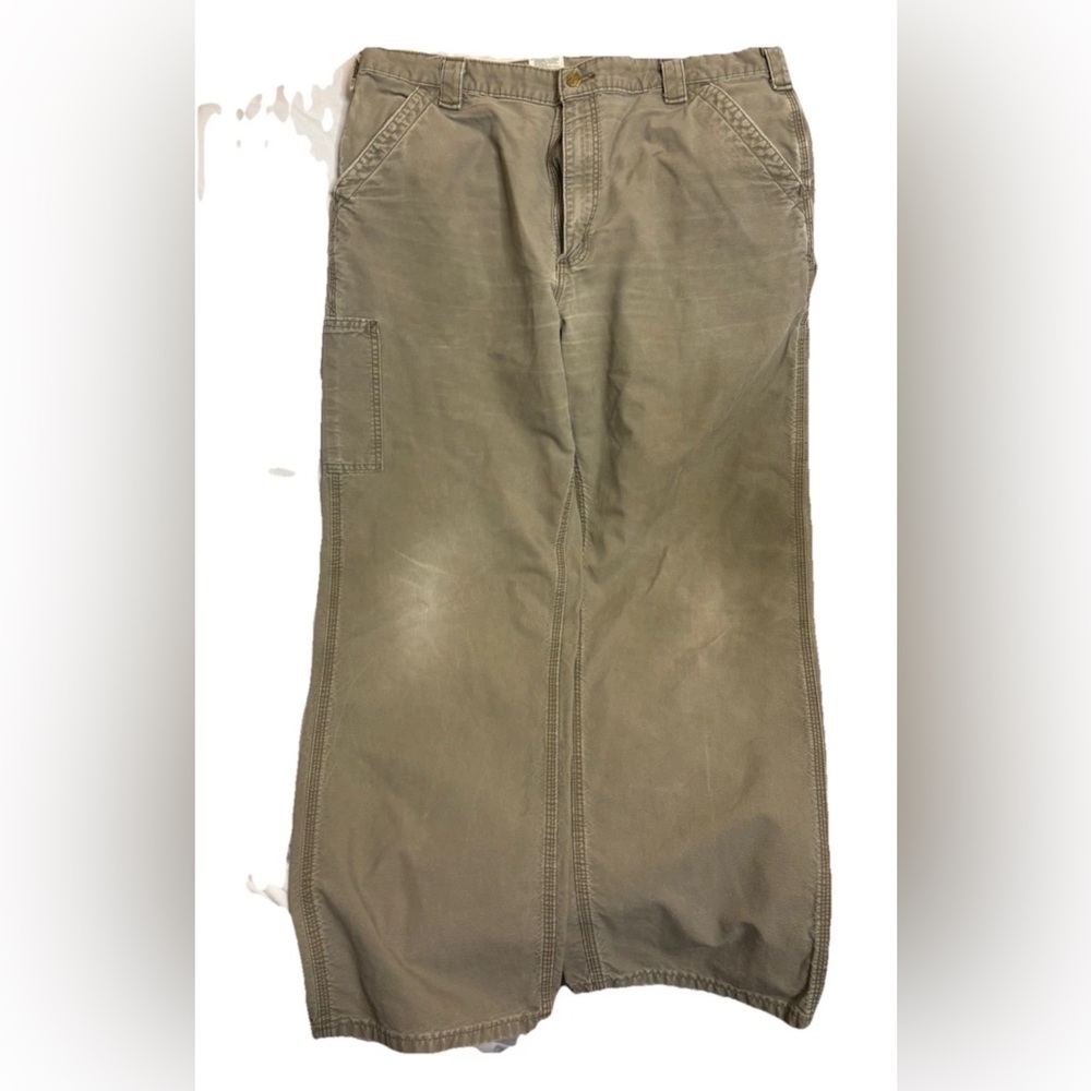 Carhartt Pants Men’s Size 38x32 Canvas Relaxed Fit 103279 GVL Gravel Gray